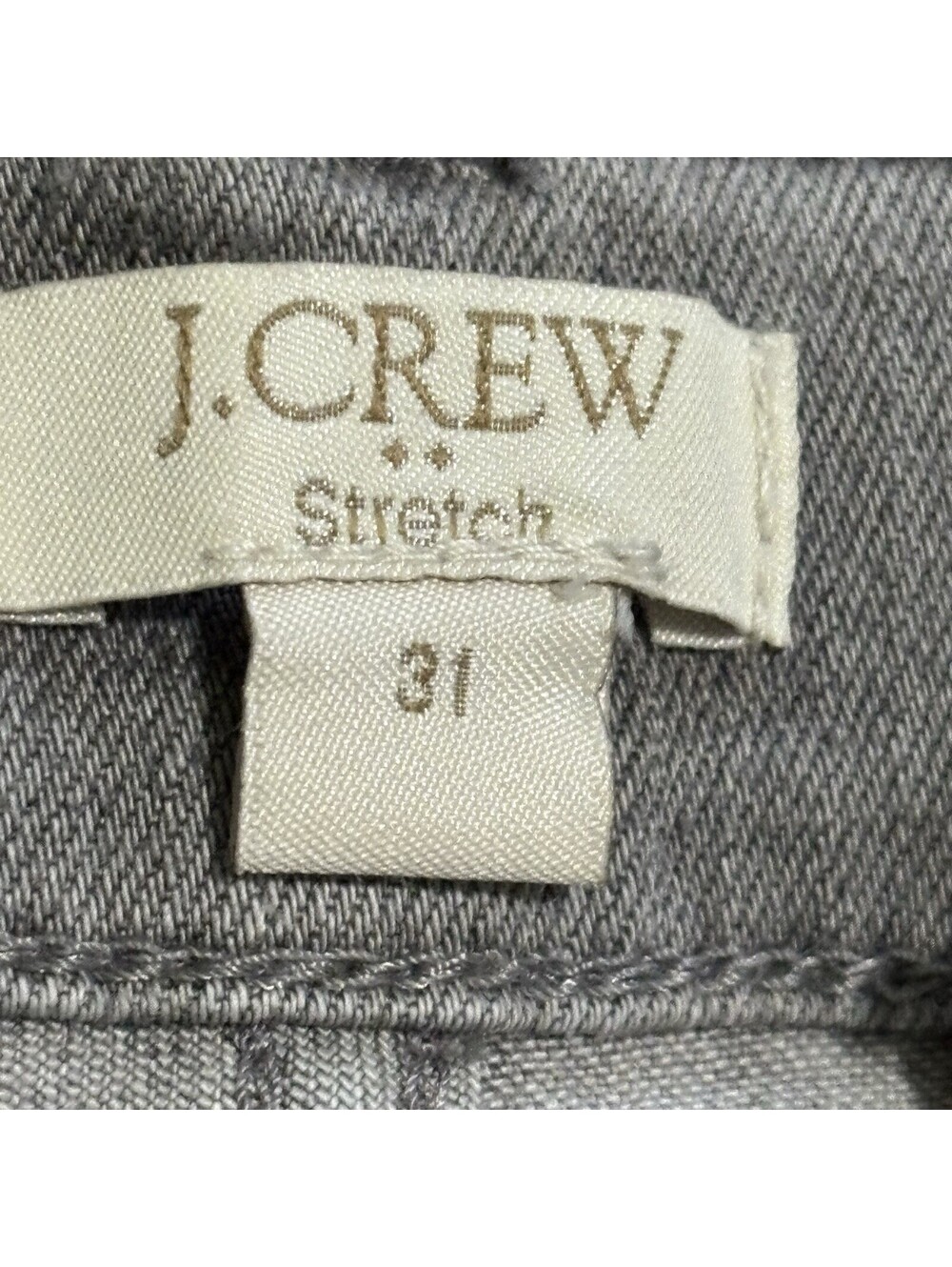 J.Crew Stretch Gray Skinny Jeans Womens 31x28 Mid Rise Light Wash Denim - Picture 3 of 5